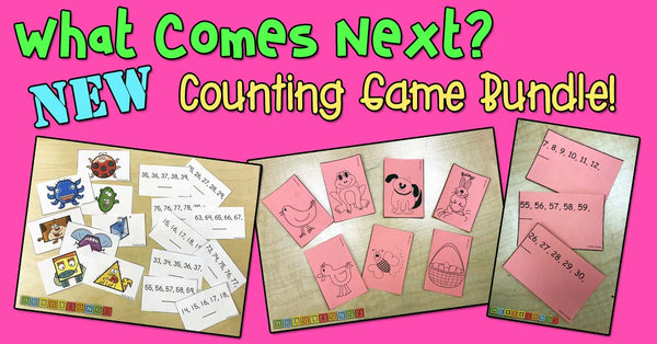 What Comes Next? Game Bundle, heidisongs, kindergarten, counting, numbers, fun
