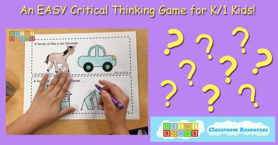 An EASY Critical Thinking Game for K/1 Kids!