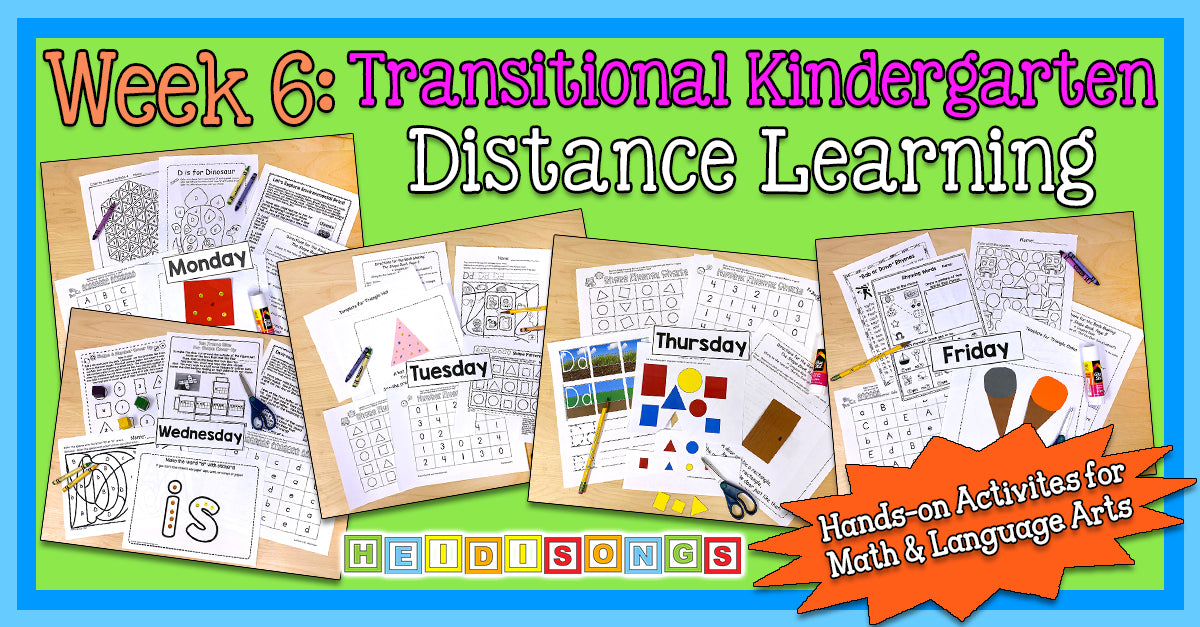 Fall WEEK 6 - TK/Kinder Distance Learning Packet! (NO PREP PRINTABLES!)