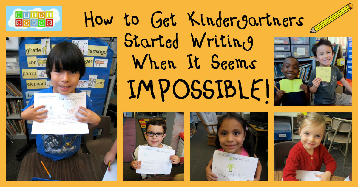 Getting Kindergartners Started Writing When It Seems Impossible