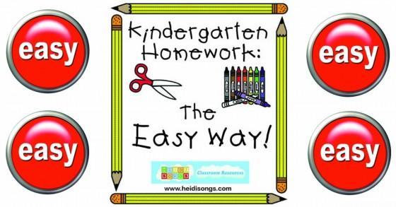 Kindergarten Homework - The Easy Way!