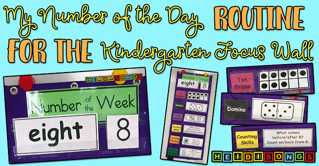 My Number of the Day Routine for the Kindergarten Focus Wall!