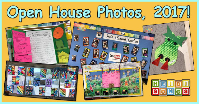 Second Grade Open House Photos! Fairy Tale Activities and More!