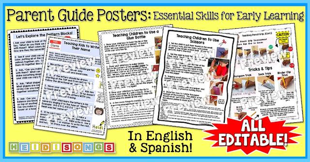 Parent Guide Posters: Essential Skills for Early Learning!