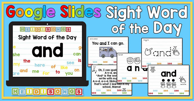 Sight Word of the Day for Google Slides - TWO Sets!