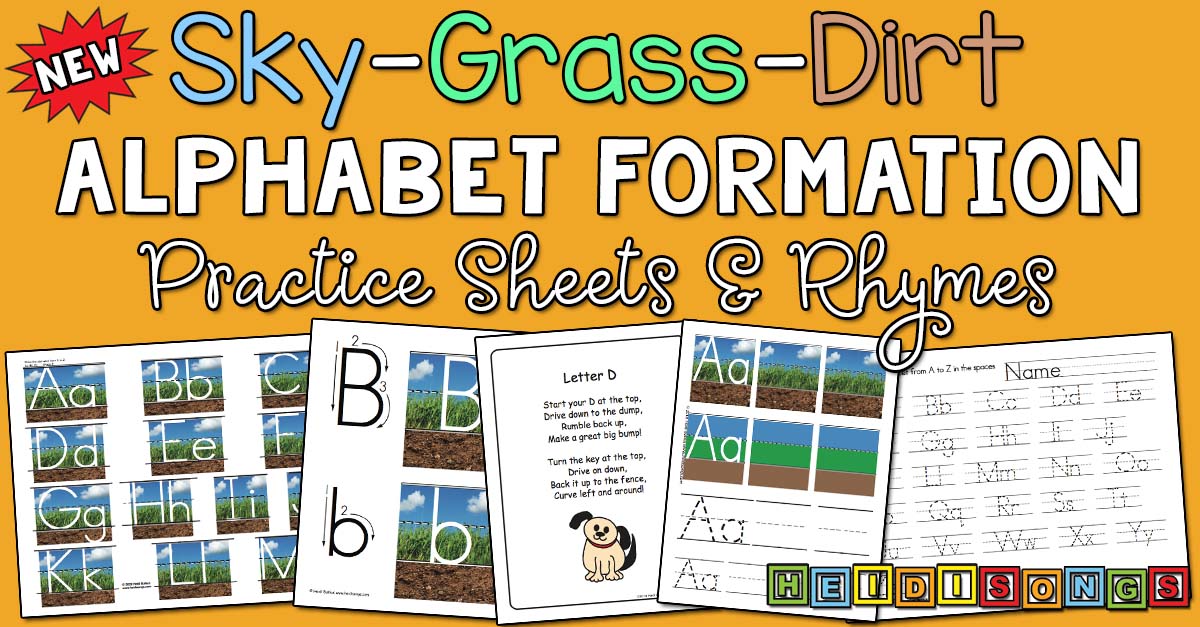 Sky Grass Dirt Alphabet Formation!