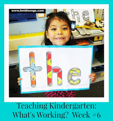 Teaching Kindergarten: What's Working? Week #6