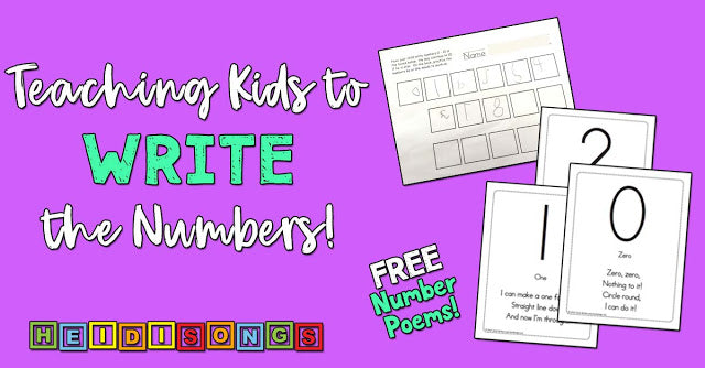 Teaching Kids to Write the Numbers!