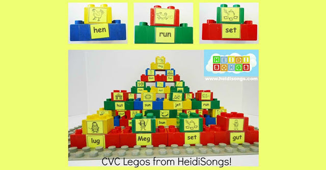Common Core Literacy Centers: CVC Legos!