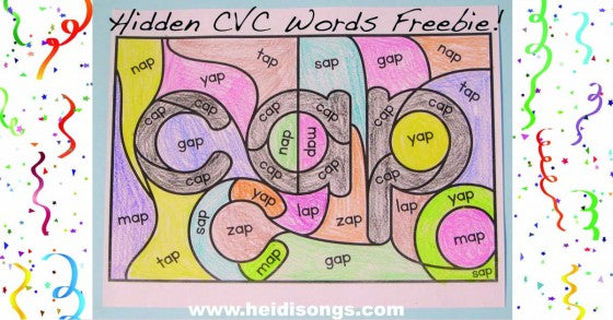 I Spy CVC Words AND Hidden CVC Words Worksheets! (Freebie Alert!)