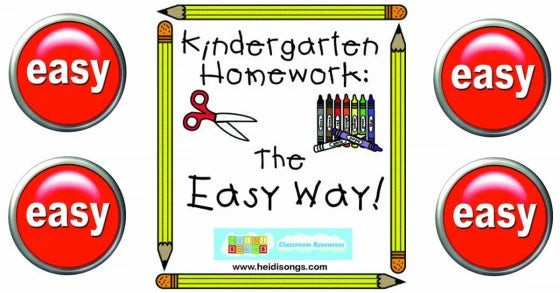  Kindergarten Homework- The Easy Way!