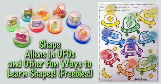 Shape Aliens in UFO's, and Other Fun Ways to Learn Shapes!