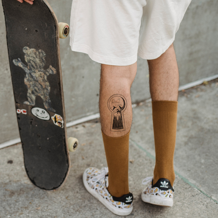 Idée tatouage forêt pour homme