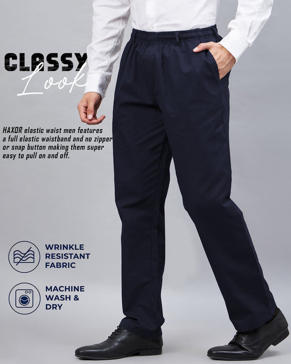 Men's formal linen pants, WEEKDAY Solstice trousers, Khaki Brown, adjustable  waist.