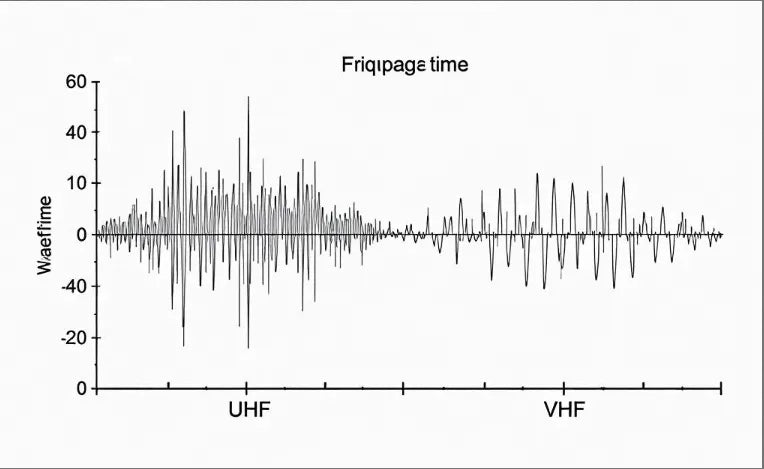 UHF vs VHF radio wave propagation characteristics diagram