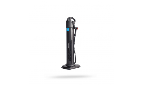 ACROPAQ BP1 - Pompe à pied avec valve de pression avec adaptateurs - Pompe  à air pratique pour vélo avec grand manomètre convenant à toutes les valves