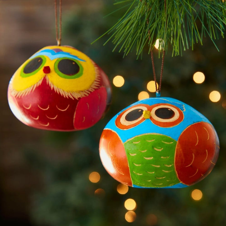 Set of 4 Dried Gourd Peacock Ornaments from Peru 'Andean Peacocks' -  Smithsonian Folklife Festival Marketplace