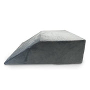 Trickonometry Leg Elevation Pillow with Memory Foam and Washable Velvet Removable Cover (Grey)