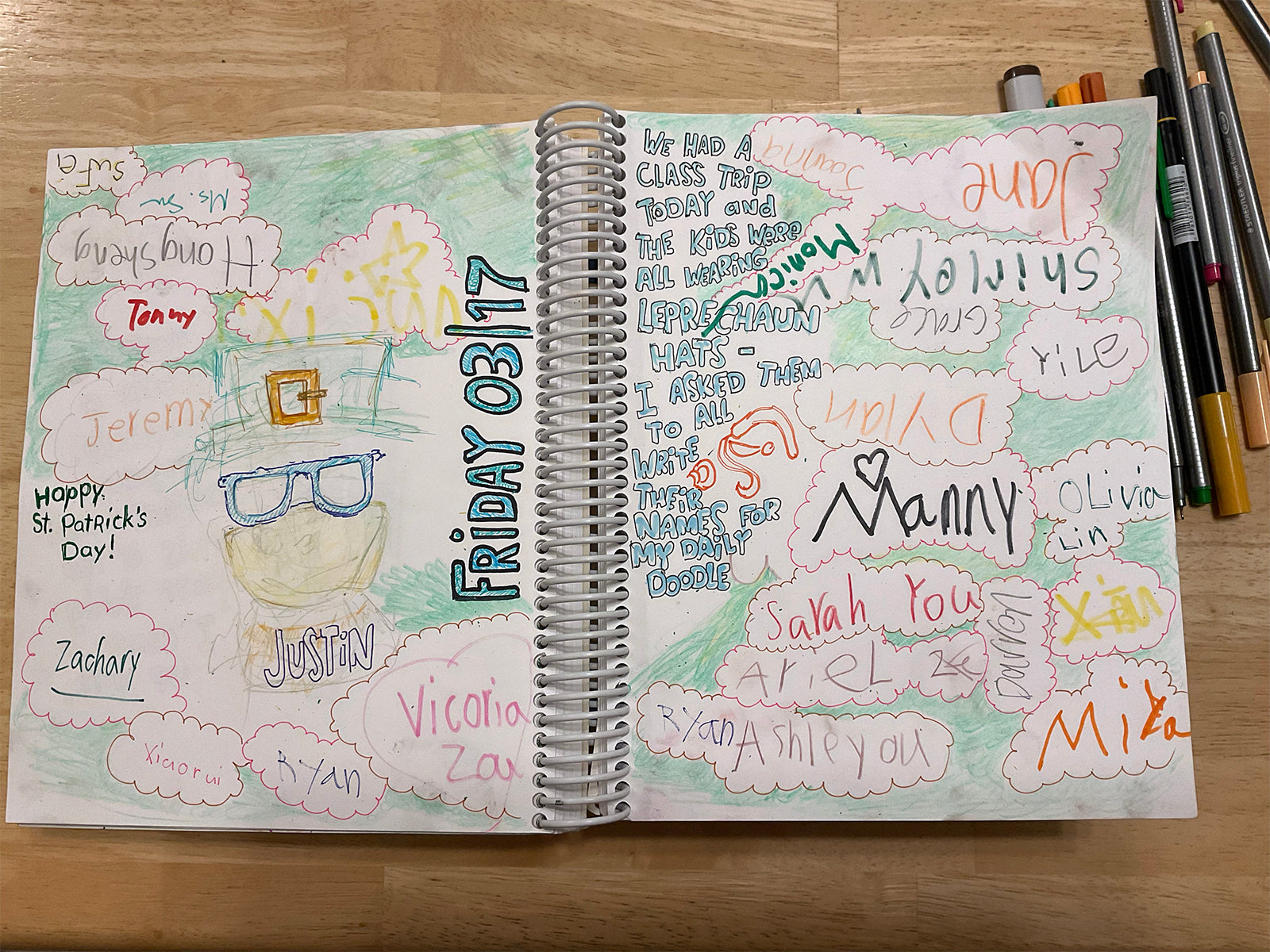 My Daily Doodle Book, daily doodling, daily journaling