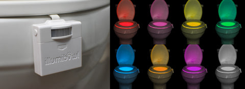 IllumiBowl Motion-Activated Toilet Night Light