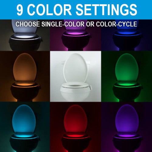 IllumiBowl Kohler GlowBowl Toilet Night Light sets to 8 colors or color cycle