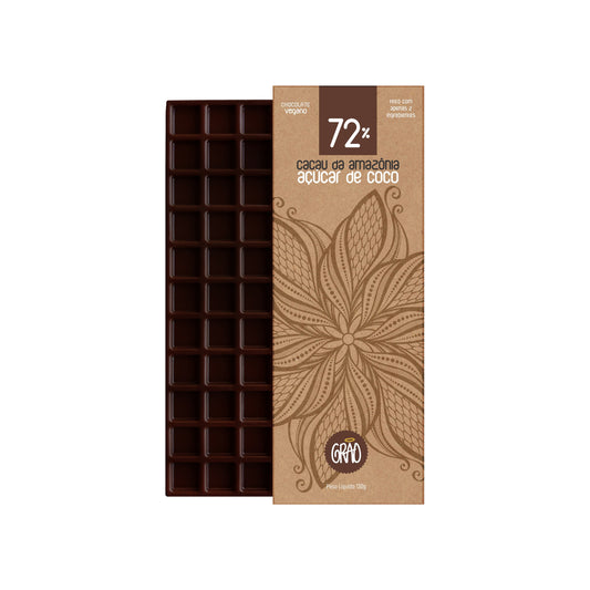 KIT C/ 4 BARRAS 44% AO LEITE DE COCO 80g cada – Grão Chocolates