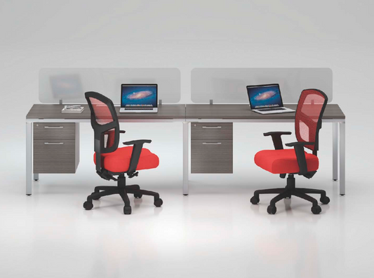 New - White L Shape Desk w/ Modesty Panel by Fursys – Nationwide Furniture  Liquidators