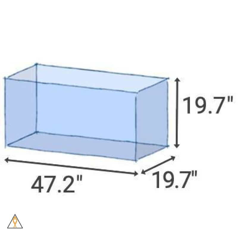 100 gallon fish tank dimensions