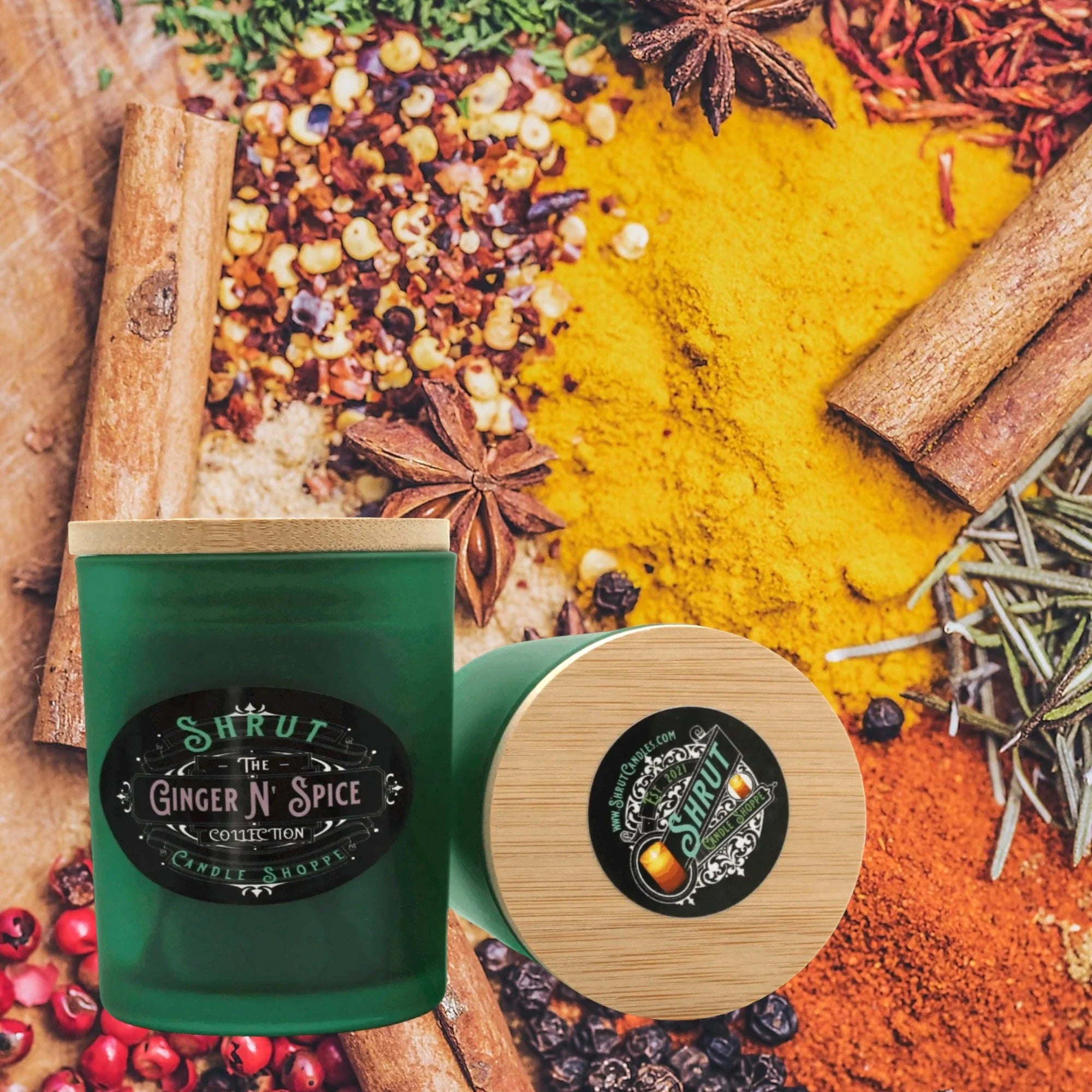 Ginger N' Spice - Hand-Poured, Scented Candle