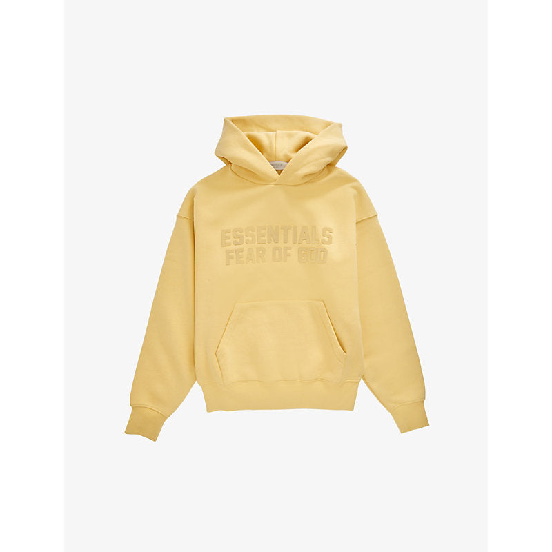 Fear of God Essentials Hoodie Light Tuscan Yellow – Laced Quality ...