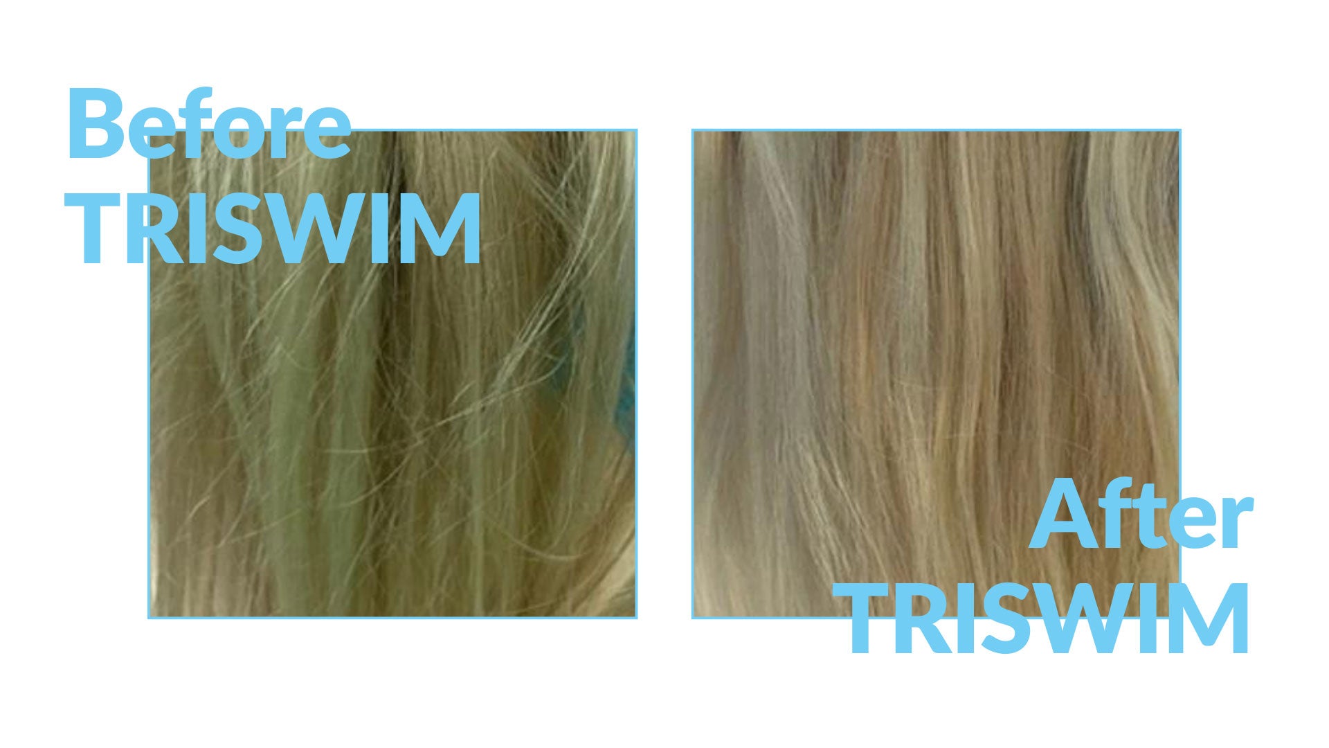 Triswim shampoo before and after