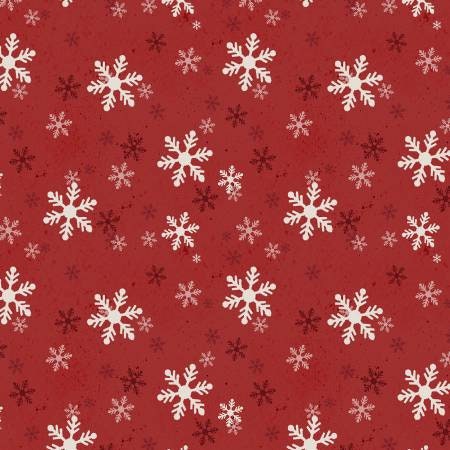 Better Not Pout Dark Red Christmas Stripe Digital Fabric - Clothworks