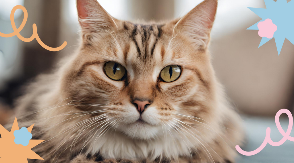 Purebred cat with a regal gaze