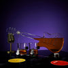 Electric Guitar Whiskey & Wine Decanter with 2 Pick Whiskey Glasses