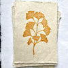 Gingko Leaf Block Print