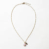 October Pink Opal Birthstone Necklace