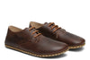 Men's Barefoot Grounding Lace Up Shoe - Coffee