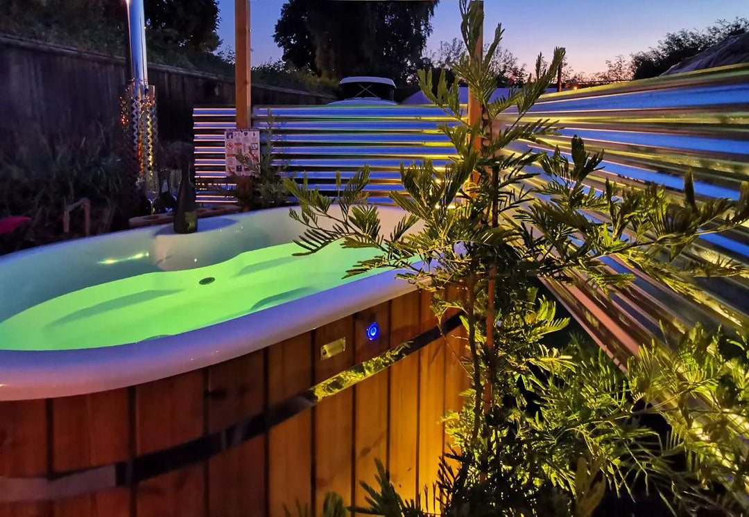 lumiere led bain nordique, hot tub