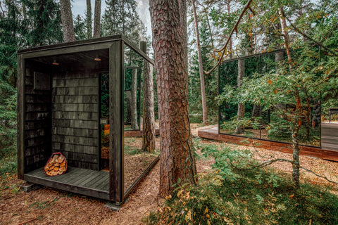 sauna ood mirror, sauna de luxe, sauna exterieur, sauna prix