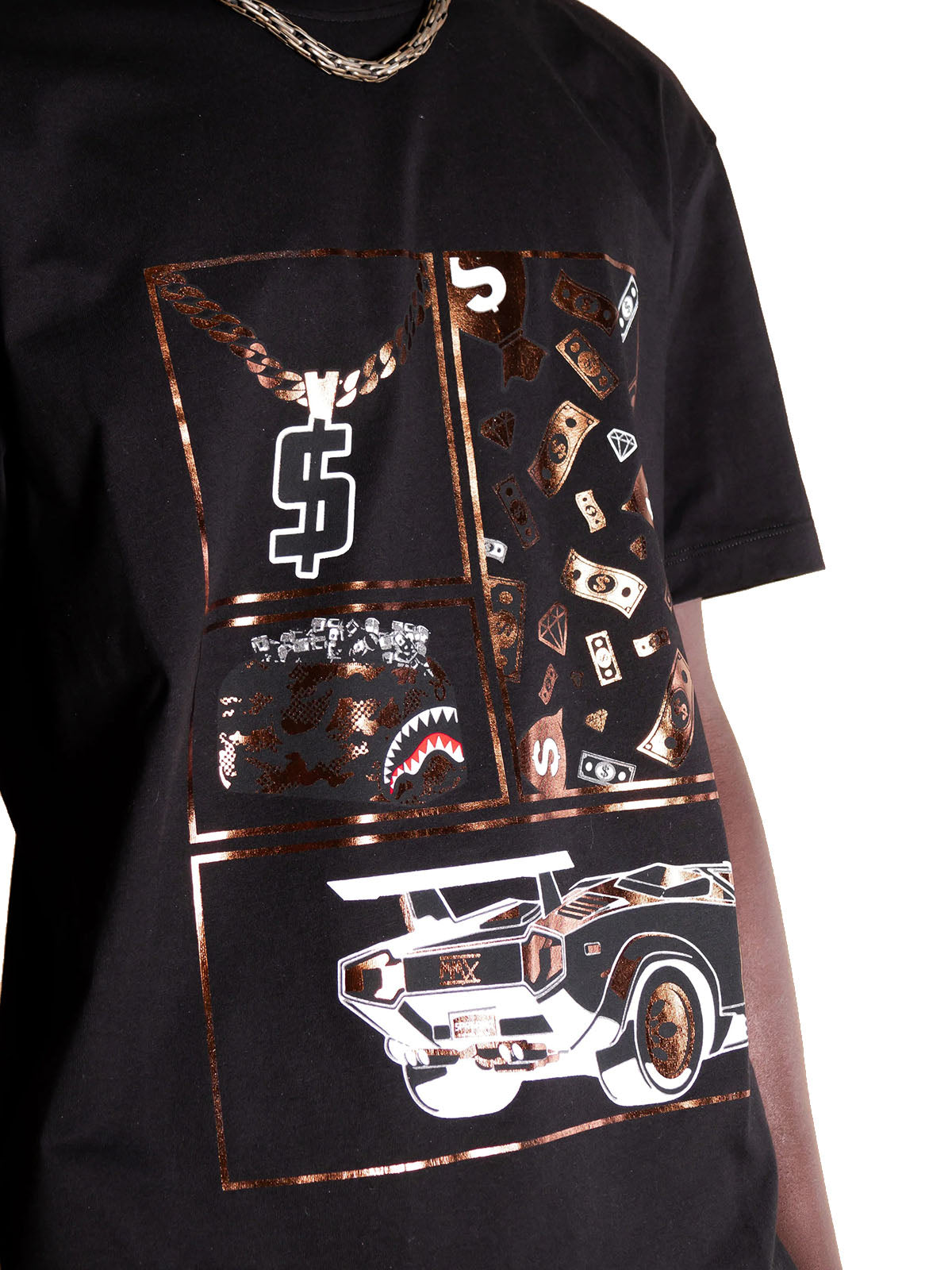 T-shirt Sprayground SHARKS IN NY Brown