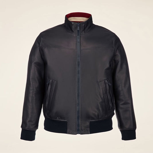 Stylish Men's Leather Bomber Jacket - Get Yours Today!