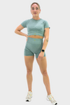 Seamless short turquoise