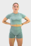 Seamless short turquoise