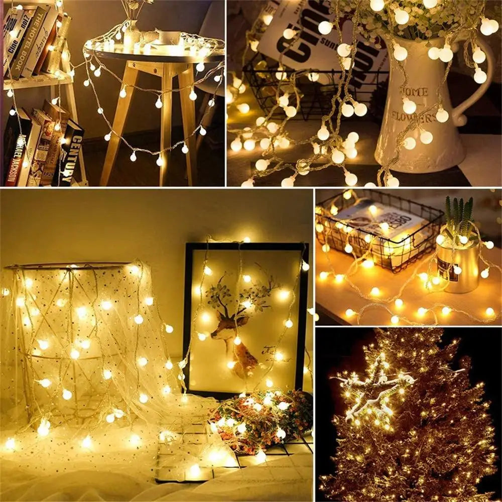 Magical LED Ball Garland Lights for Christmas - Image 7