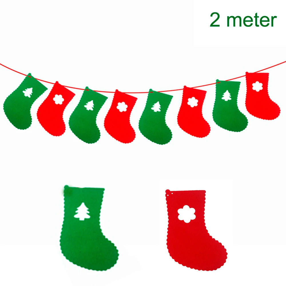 Festive Christmas Banner Garland & Tree Ornaments - Image 18