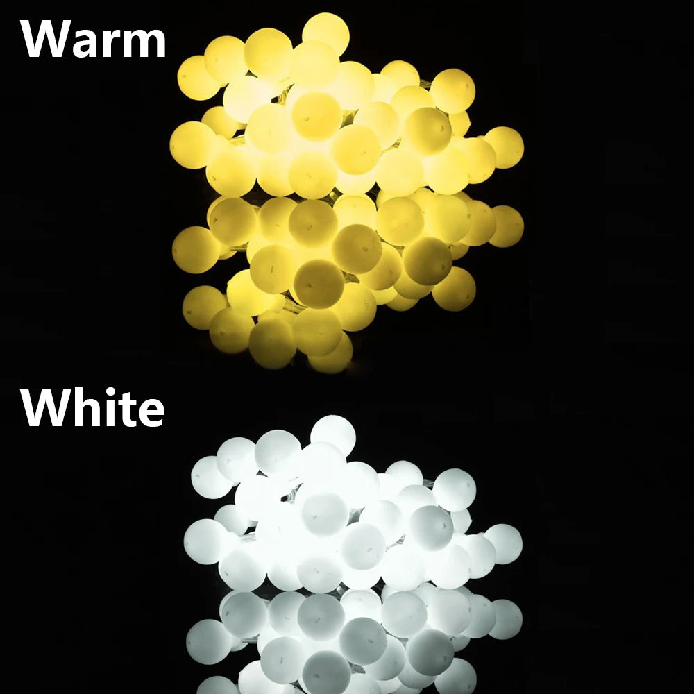 Magical LED Ball Garland Lights for Christmas - Image 4