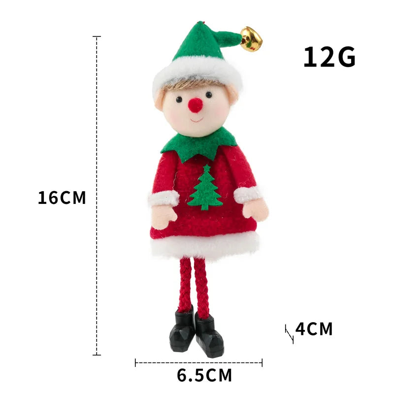 Charming Plush Elf Doll for Christmas Decor - Image 2
