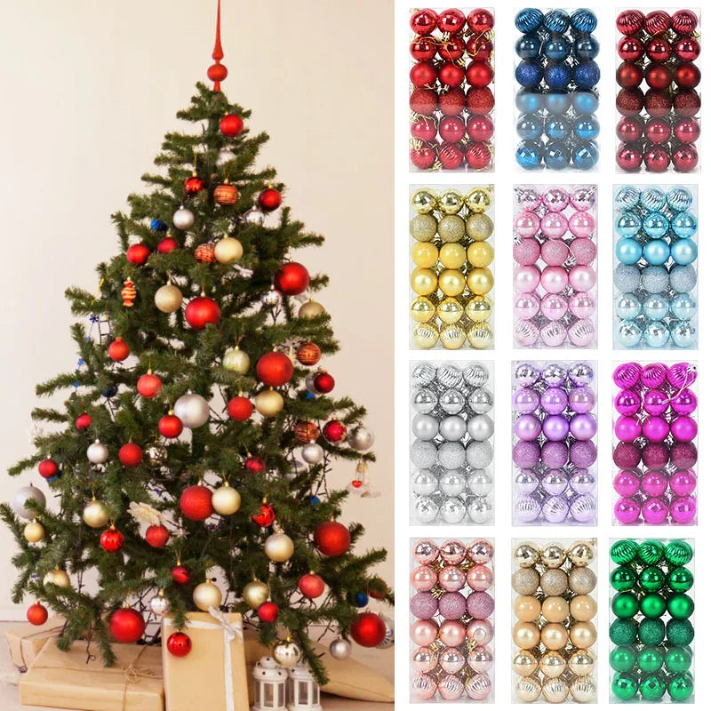 Festive Christmas Ball Ornaments for Tree Decor - Image 40