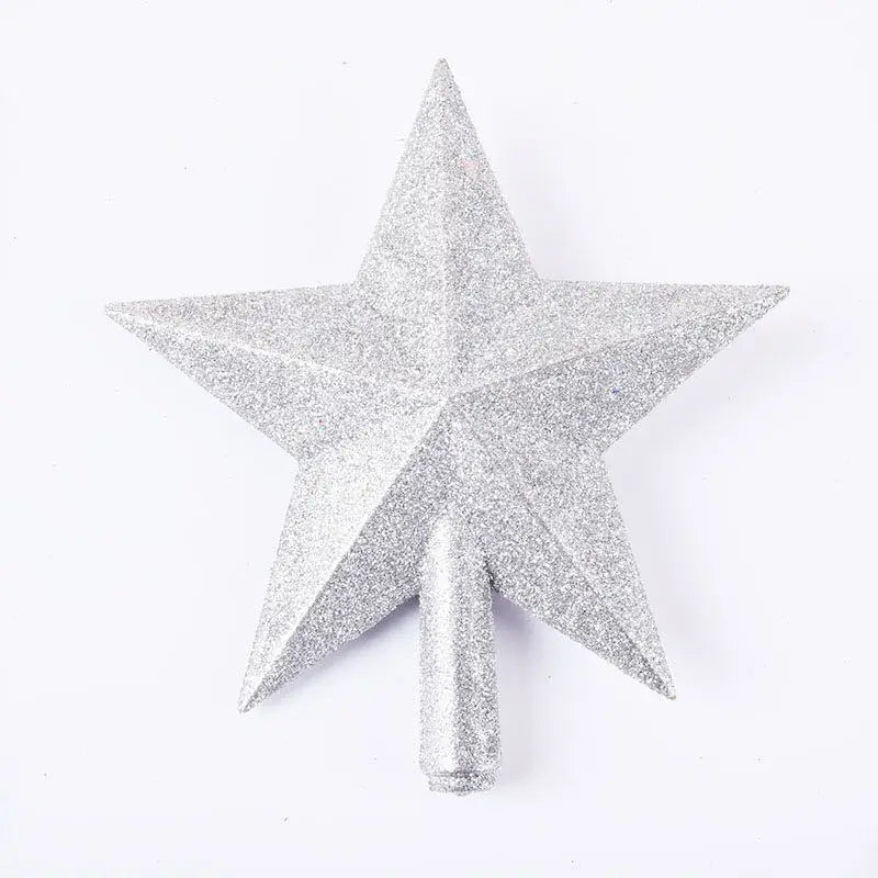 Shiny Gold Five-Pointed Star Tree Topper - Image 9
