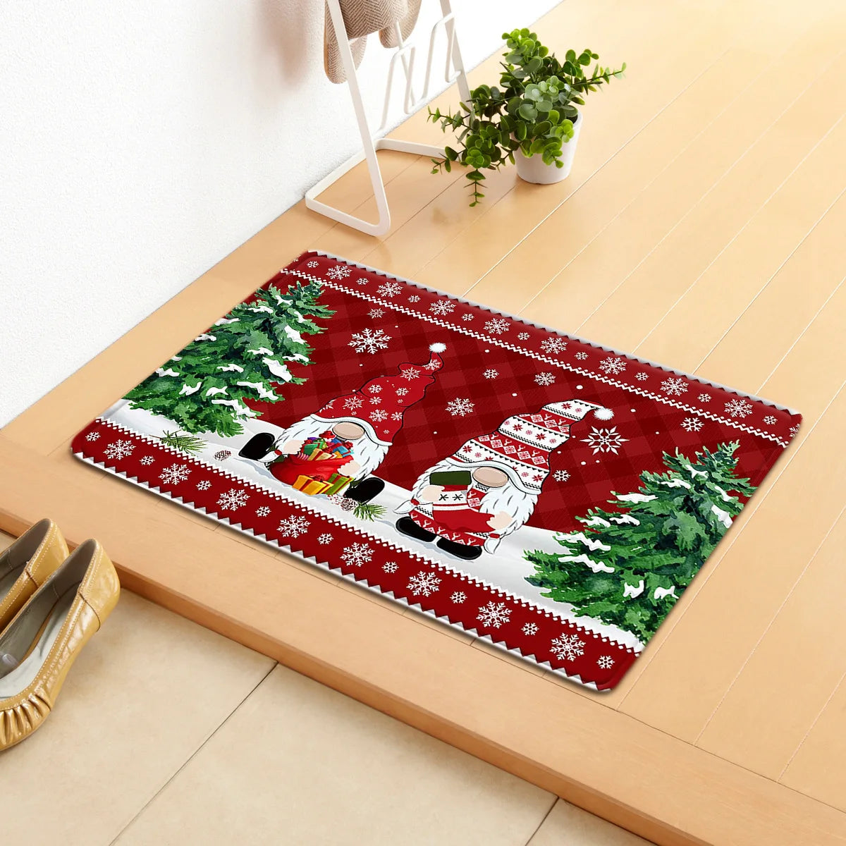 Festive Gnomes & Elk Christmas Doormat - Image 18